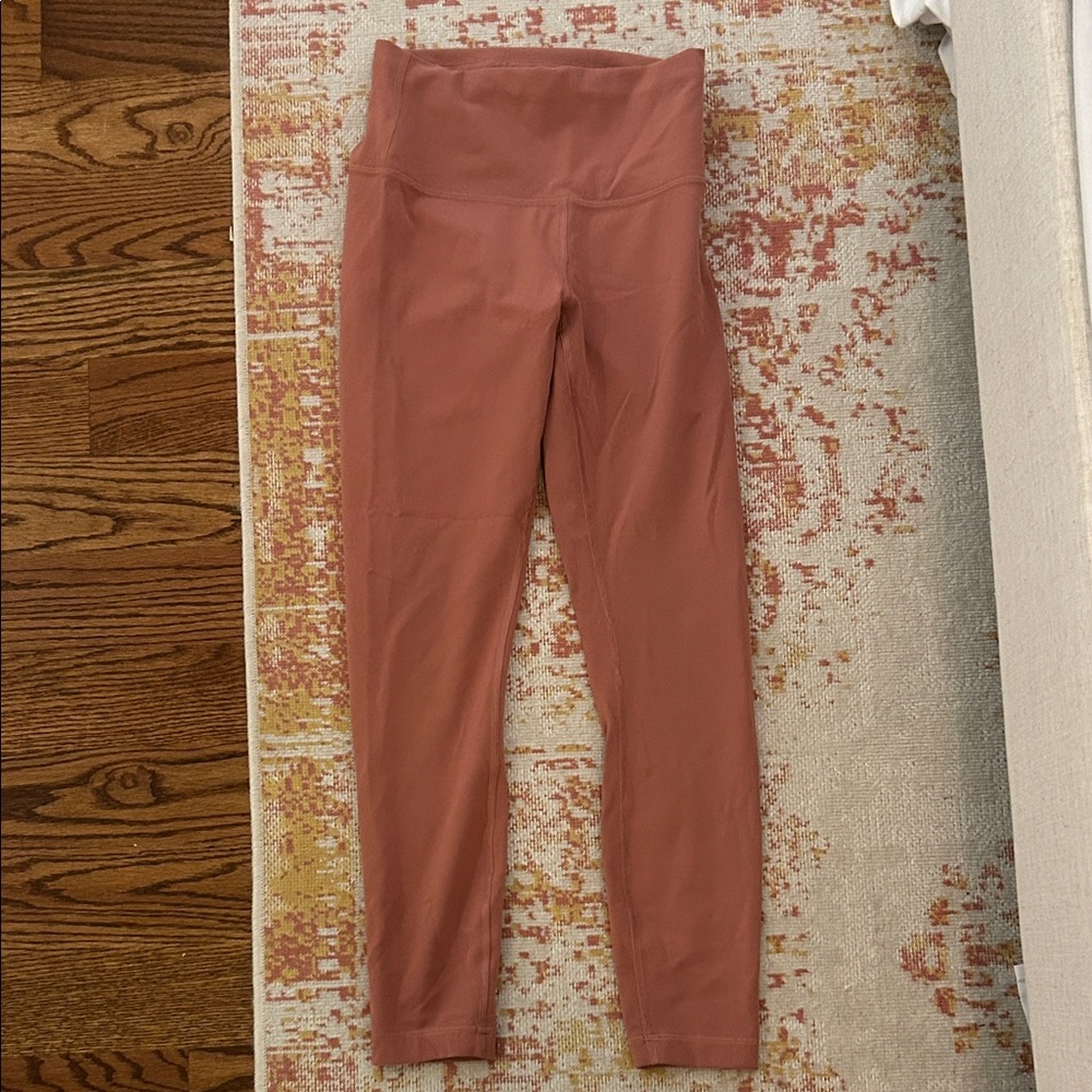 High-Waisted Pink Leggings lululemon size 6
